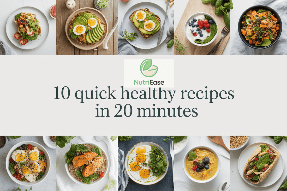 10 Quick Healthy Recipes in 20 Minutes (Low-Calorie, High-Flavor Meals That Actually Keep You Full) - My Store